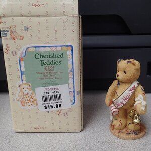 Newton "Ringing In The New Year With Cheer" Cherished Teddies Figurine
